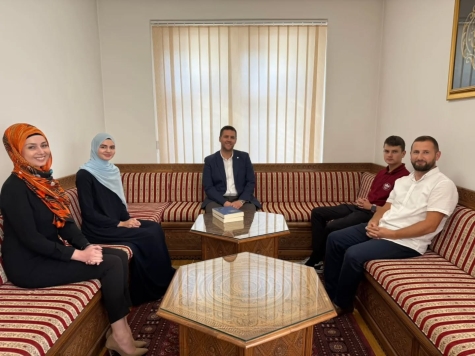 Prijem kod direktora za hafiza Abdulaha Redžića i Lamiju Spahić